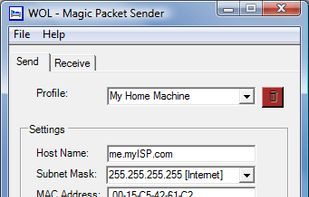 WOL Magic Packet Sender