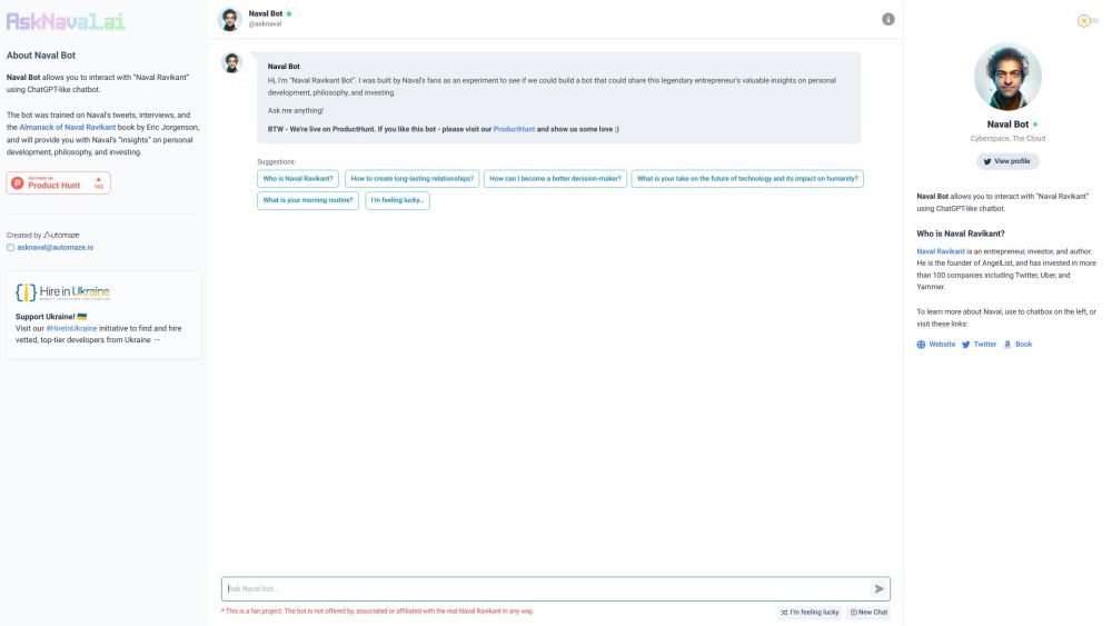 Ask Naval (AI Chatbot)
