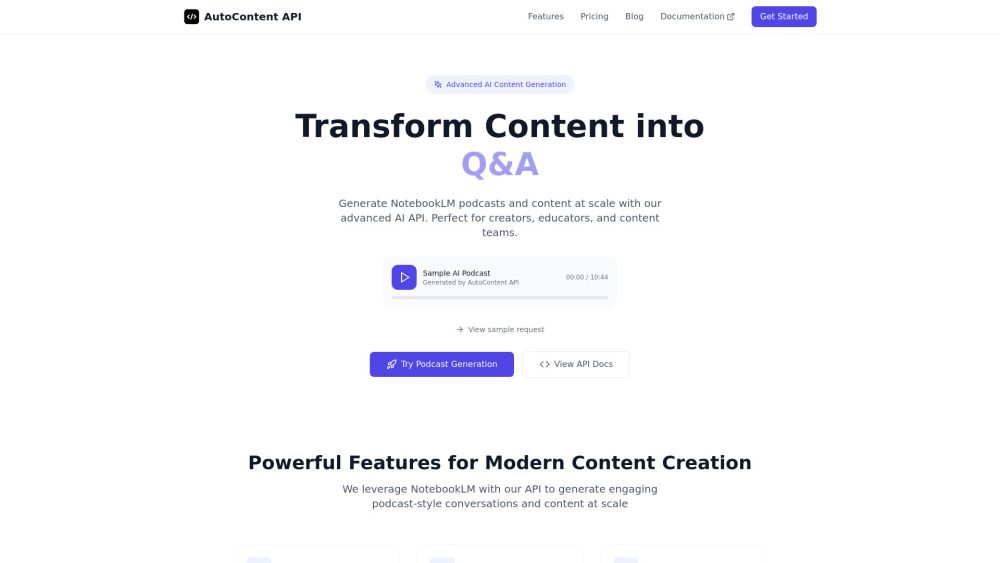 AutoContent API