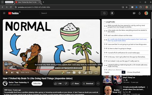 LangPotato - Google Plugin