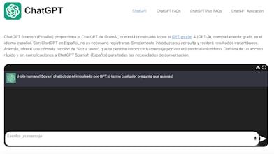ChatGPT Spanish (Español)