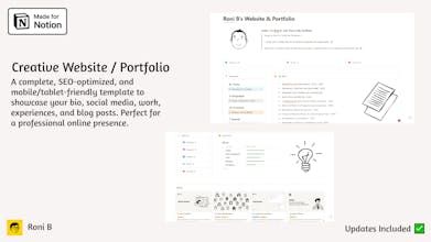 Notion Creative Website Template