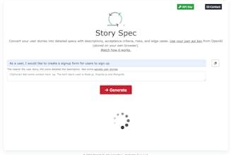 StorySpec