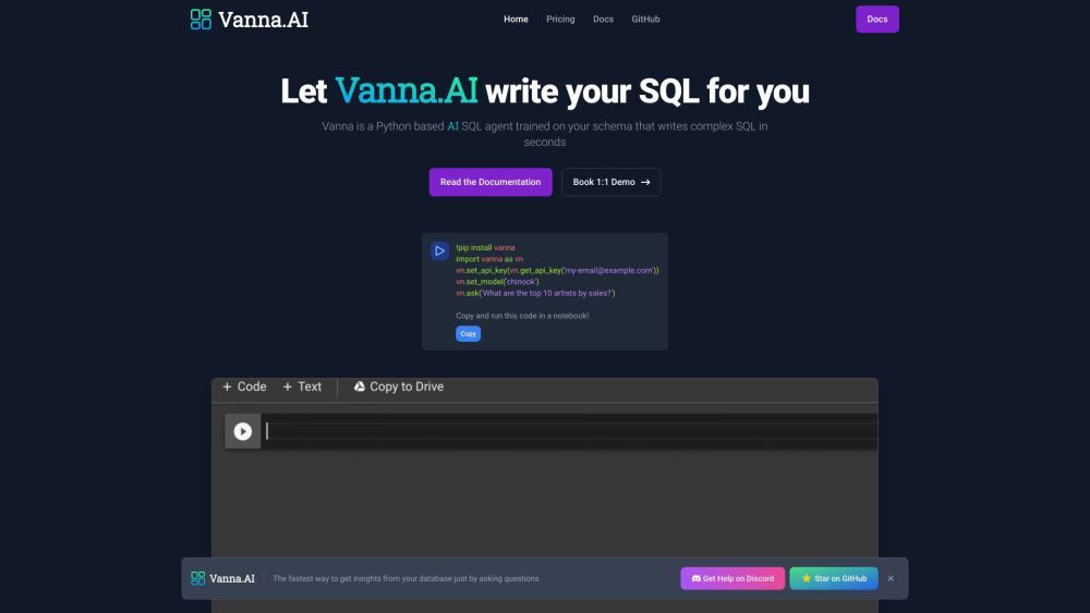 Vanna：您的AI商业智能助手