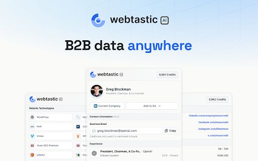 Webtastic AI - Google Extension